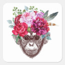 Search for monkey face stickers Cute