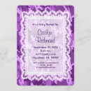 Search for lace baby shower invitations Purple