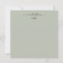 Search for sage green note cards Script