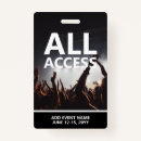 Search for all access pass id badges Backstage