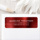 Search for burgundy return address labels Red