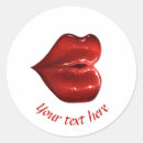 Search for hot lips stickers Red