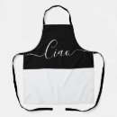 Search for whites aprons Black white