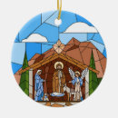 Search for christian nativity scene christmas tree decorations Church