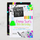 Search for girl science party invitations Lab