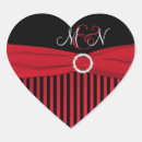 Search for black white stripes wedding stickers Heart