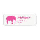 Search for elephant return address labels Whimsical
