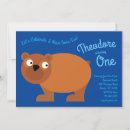 Search for brown bear invitations 1st