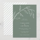 Search for green leaf invitations Minimal