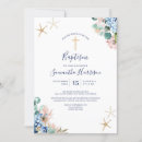 Search for beach christening invitations Watercolor