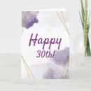 Search for pretty 30th birthday cards Feminine