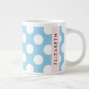 Search for blue dot mugs Pattern of dots