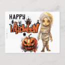 Search for cute halloween greeting postcards Jack o lantern