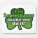 Search for leprechauns mousepads Irish