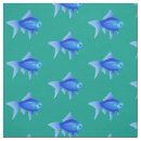 Search for blue fish fabric Pattern