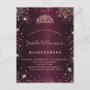 Search for burgundy roses quinceanera invitations Rose gold
