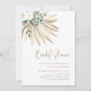 Search for palm bridal shower invitations Modern elegant