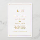 Search for gold foil border invitations Simple