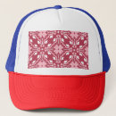 Search for red floral pattern hats Background