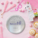 Search for sweet 16 plates Silver