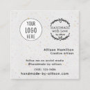 Search for artisan business cards Social media