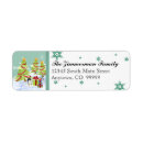 Search for whimsy return address labels Snowflakes
