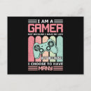 Search for best gamer postcards Nerd