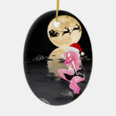 Search for pink reindeer christmas tree decorations Santa