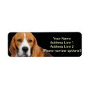 Search for brown white dog return address labels Cute