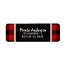 Search for country plaid return address labels Chequered