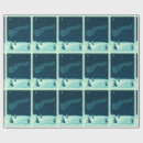 Search for snowy trees wrapping paper Retro