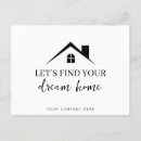 Search for dream home postcards Real estate