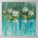 Search for water lily pond posters Blue