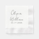 Search for bride and groom napkins Script