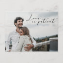 Search for love save the date postcards Love is patient