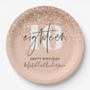 Search for 18th birthday plates Glitter
