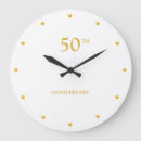 Search for 50th birthday clocks Gold