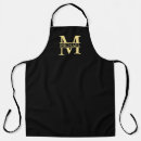 Search for black and gold aprons For him