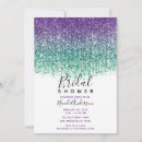 Search for purple and teal bridal shower invitations Modern