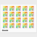Search for colorful watercolor stickers Bright