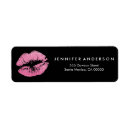 Search for pink lips return address labels Makeup artist