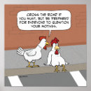 Search for funny chicken cartoon posters Humourous