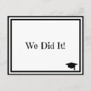 Search for we did it invitations Black and white
