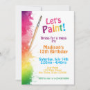 Search for kids painting party invitations Dress for a mess