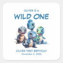 Search for wild one first birthday stickers Jungle safari party