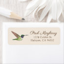 Search for hummingbird address return address labels Wildlife