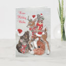 Search for forest animals christmas cards Woodland animal