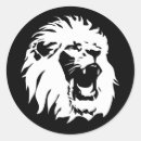 Search for lion face stickers Big cat