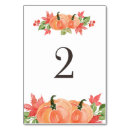 Search for fall leaves numbers table table cards Watercolor