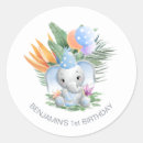 Search for baby boy birthday stickers Tropical